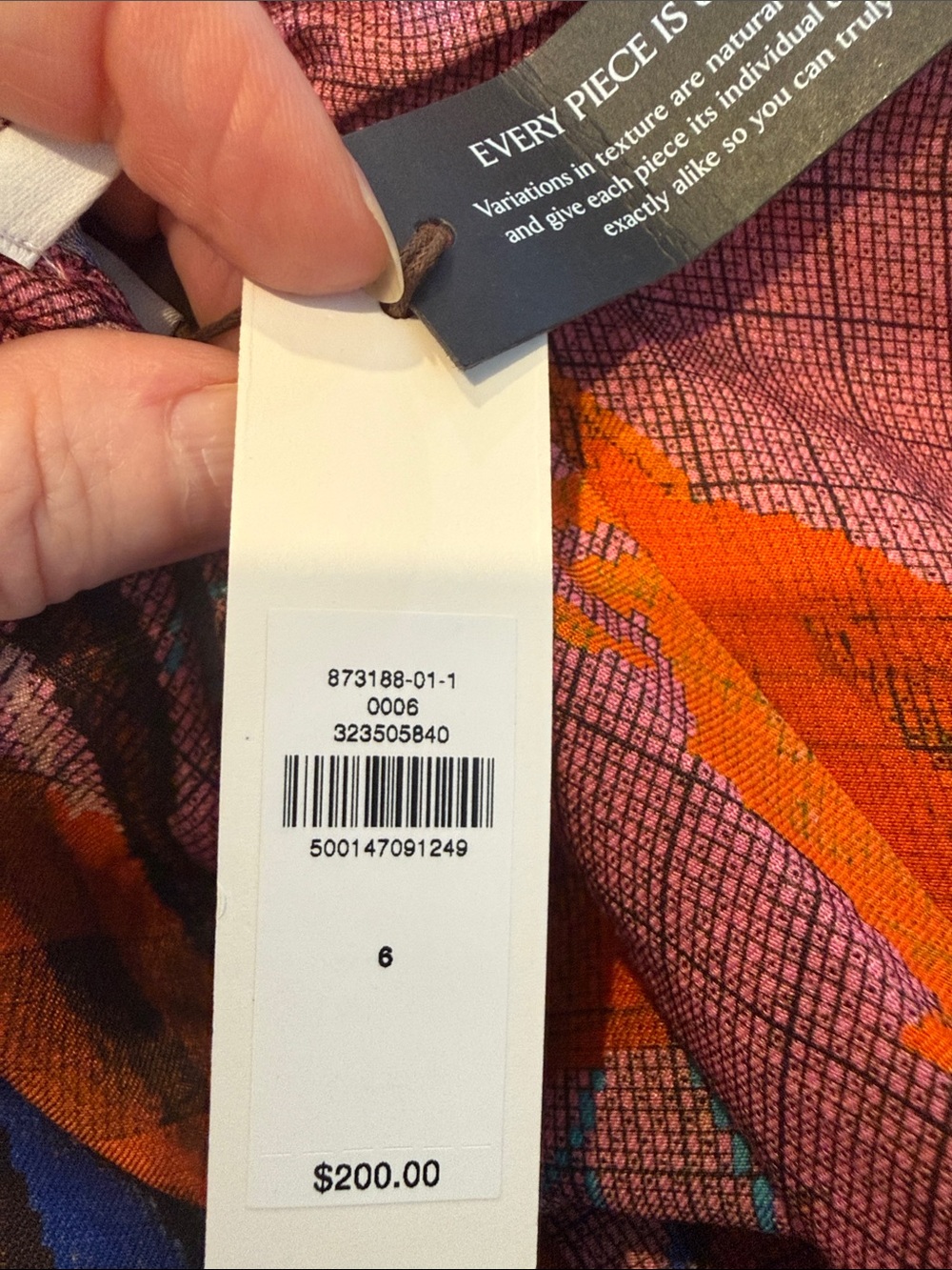 Banana Republic Pink Orange Blue Abstract Halter Maxi Dress - Picture 5 of 5